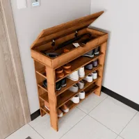 Etajeră pentru încălțăminte Trendy Royal 90 x 80 x 30 /Walnut /Walnut photo 5
