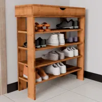 Etajeră pentru încălțăminte Trendy Royal 90 x 80 x 30 /Walnut /Walnut photo 6