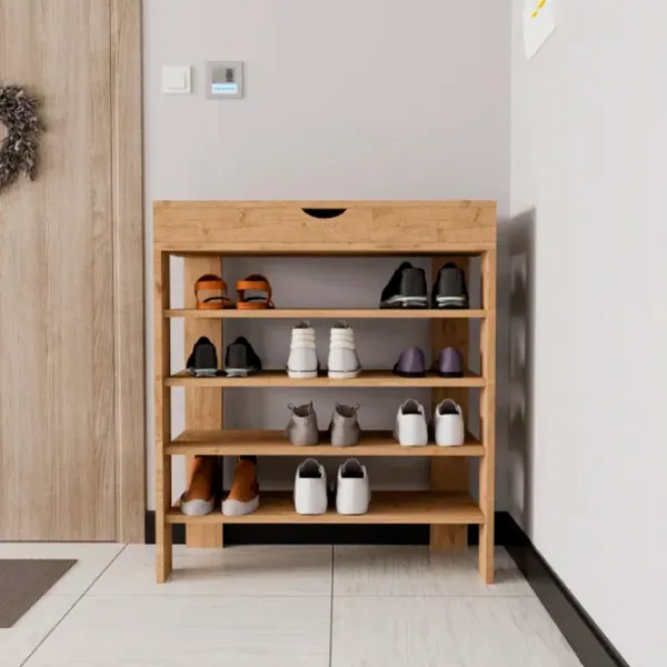 Стеллаж для обуви Trendy Royal 90 x 80 x 30см /Oak /Дуб photo 2