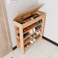 Etajeră pentru încălțăminte Trendy Royal 90 x 80 x 30 /Oak /Oak photo 4