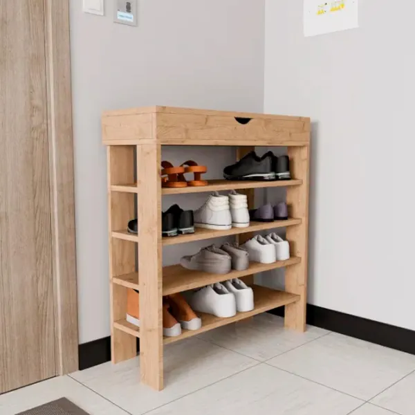 Стеллаж для обуви Trendy Royal 90 x 80 x 30см /Oak /Дуб photo 5