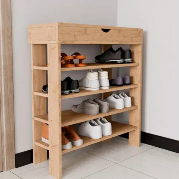 Стеллаж для обуви Trendy Royal 90 x 80 x 30см /Oak /Дуб photo 6