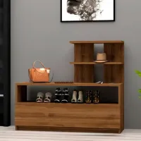 Dulap pentru încălțăminte Trendy Airy 85 x 100 x 30 /Brown /Brown photo 4
