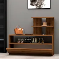 Dulap pentru încălțăminte Trendy Airy 85 x 100 x 30 /Brown /Brown photo 5
