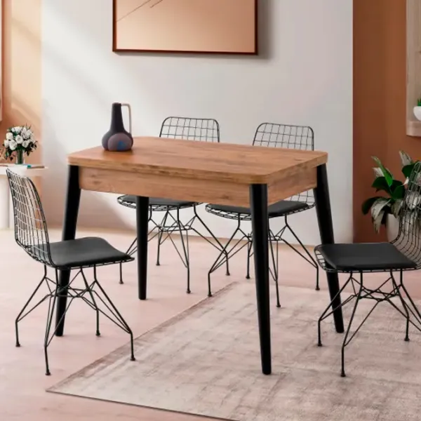Masă de bucătărie extensibilă Trendy DOLUNAY PAL/ Brown photo 6