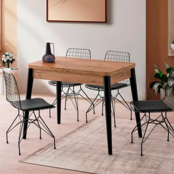 Masă de bucătărie extensibilă Trendy DOLUNAY PAL/ Brown photo 6