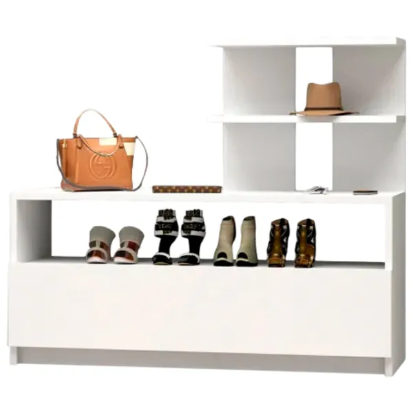 Обувной шкаф Trendy Airy 85 x 100 x 30см /White /Белый photo 3
