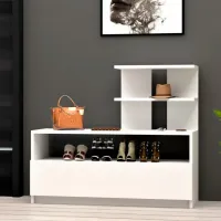 Dulap pentru încălțăminte Trendy Airy 85 x 100 x 30 /White /White photo 4