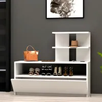 Dulap pentru încălțăminte Trendy Airy 85 x 100 x 30 /White /White photo 5
