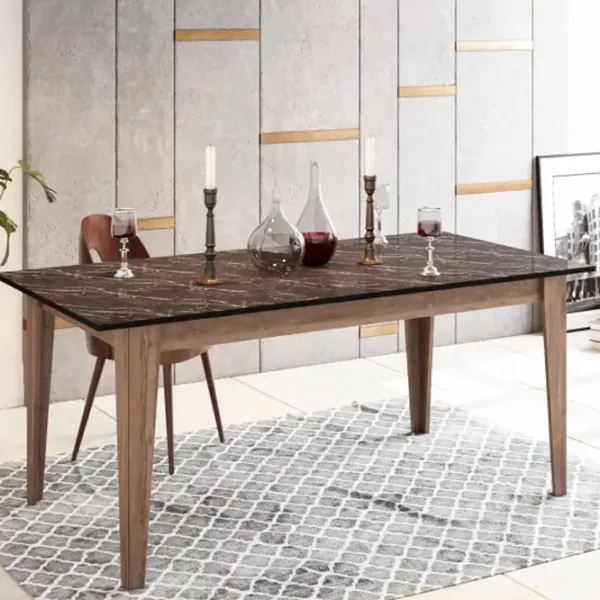 Кухонный стол зафиксированный Trendy Lorenz ДСП/ Коричневый photo 3