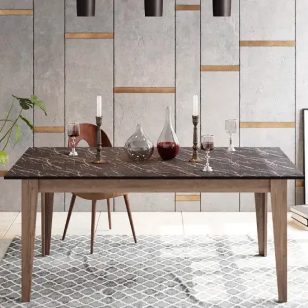 Кухонный стол зафиксированный Trendy Lorenz ДСП/ Коричневый photo 4
