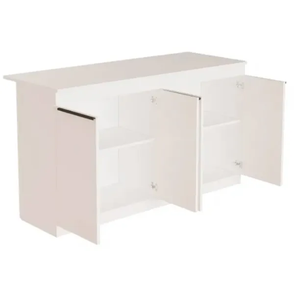 Masă de bucătărie fixă Trendy OR1-W PAL/ White photo 2