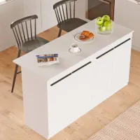 Кухонный стол зафиксированный Trendy OR1-W ДСП/ Белый photo 5
