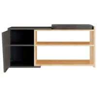 Dulap pentru încălțăminte Trendy Fiona 37 x 104 x 47 /Oak Anthracite /Oak photo 2
