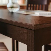 Кухонный стол зафиксированный Ikea Nasinge Меламиновая ДСП/ Коричневый photo 2