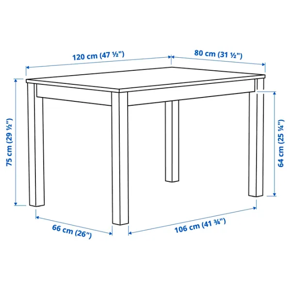 Masă de bucătărie fixă Ikea Alhult PAL melaminat/ Brown photo 5