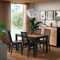 Кухонный стол зафиксированный Ikea Alhult Меламиновая ДСП/ Коричневый photo 3