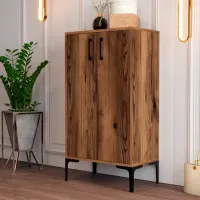 Dulap pentru încălțăminte Trendy Prag 111 x 60 x 35 /Walnut /Walnut photo 3
