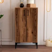 Dulap pentru încălțăminte Trendy Prag 111 x 60 x 35 /Walnut /Walnut photo 4
