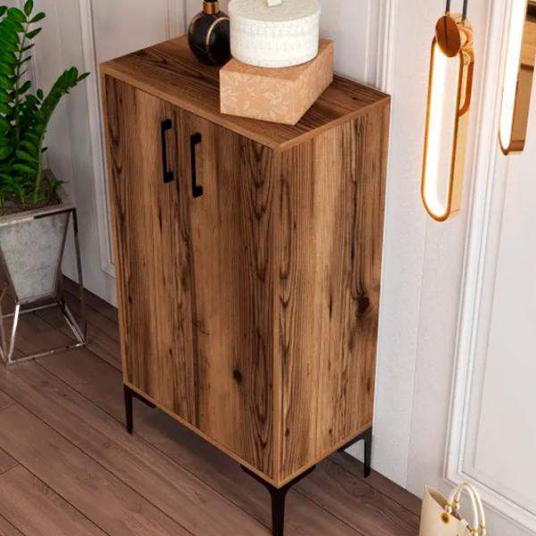 Dulap pentru încălțăminte Trendy Prag 111 x 60 x 35 /Walnut /Walnut photo 6