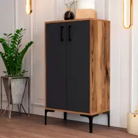 Dulap pentru încălțăminte Trendy Prag 111 x 60 x 35 /Walnut /Walnut Anthracite photo 3
