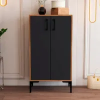 Dulap pentru încălțăminte Trendy Prag 111 x 60 x 35 /Walnut /Walnut Anthracite photo 4