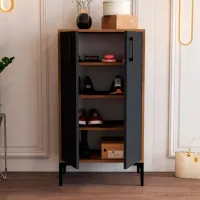 Dulap pentru încălțăminte Trendy Prag 111 x 60 x 35 /Walnut /Walnut Anthracite photo 5