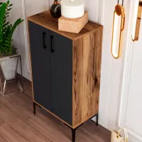 Dulap pentru încălțăminte Trendy Prag 111 x 60 x 35 /Walnut /Walnut Anthracite photo 6