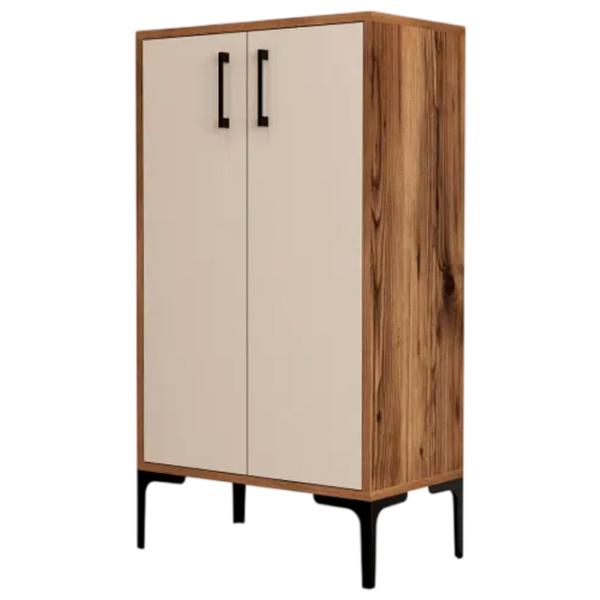 Обувной шкаф Trendy Prag 111 x 60 x 35см /Oреховый /Walnut Cream photo 1
