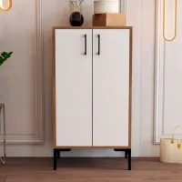 Dulap pentru încălțăminte Trendy Prag 111 x 60 x 35 /Walnut /White Walnut photo 4