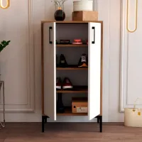 Dulap pentru încălțăminte Trendy Prag 111 x 60 x 35 /Walnut /White Walnut photo 5