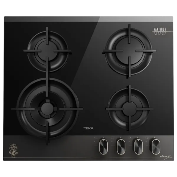 Plită încorporabilă pe gaz Teka GBC 64-VGogh VBC BV Sticlă călită / Black photo 1