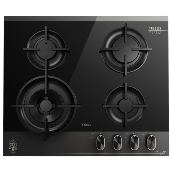 Plită încorporabilă pe gaz Teka GBC 64-VGogh VBC BV Sticlă călită / Black photo 1