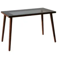 Masă de birou Trendy Cozy Sticlă/ Brown