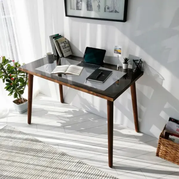Masă de birou Trendy Cozy Sticlă/ Brown photo 5
