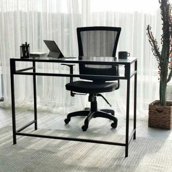 Masă de birou Trendy M100 Sticlă/ Black photo 5