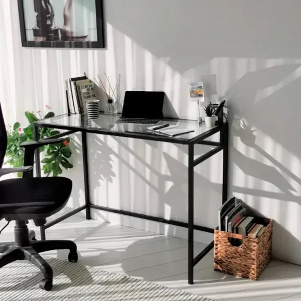 Masă de birou Trendy M100 Sticlă/ Black photo 6