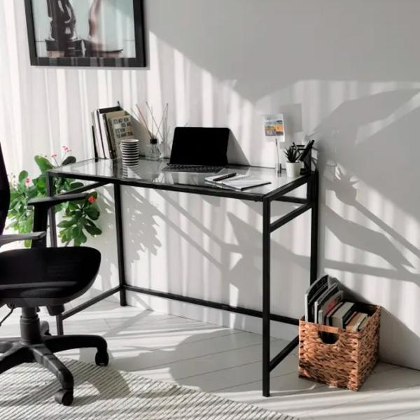 Masă de birou Trendy M100 Sticlă/ Black photo 6