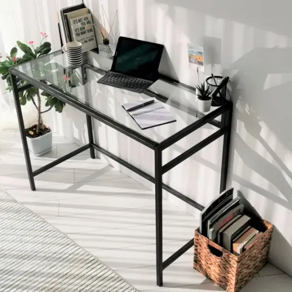 Masă de birou Trendy M100 Sticlă/ Black photo 7