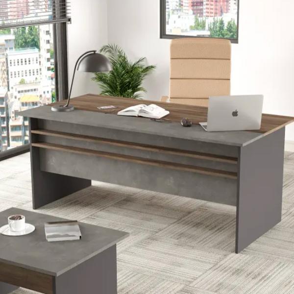 Masă de birou Trendy VS1-CGA Lemn/ Gray photo 5