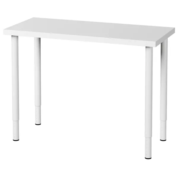 Masă de birou Ikea Linnmon/Olov PAL/ White photo 1