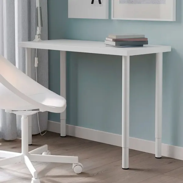 Masă de birou Ikea Linnmon/Olov PAL/ White photo 3