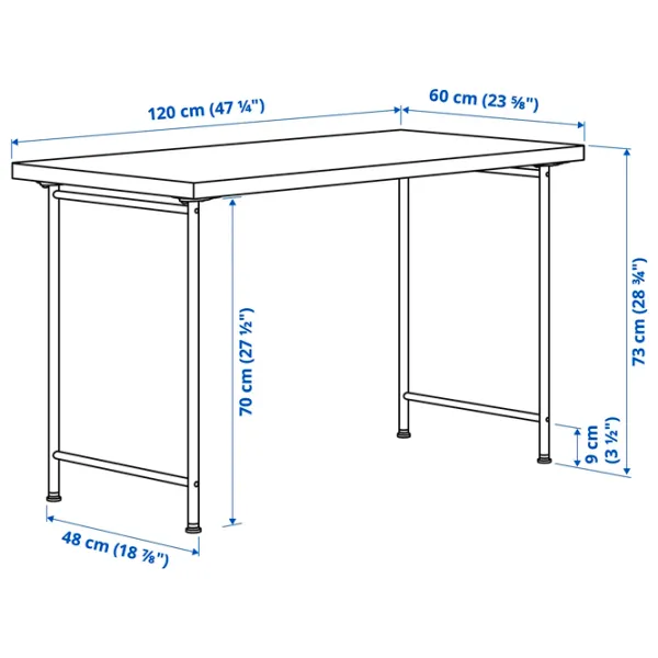 Офисный стол Ikea Lagkapten/Spand ДСП/ Разноцветный photo 4