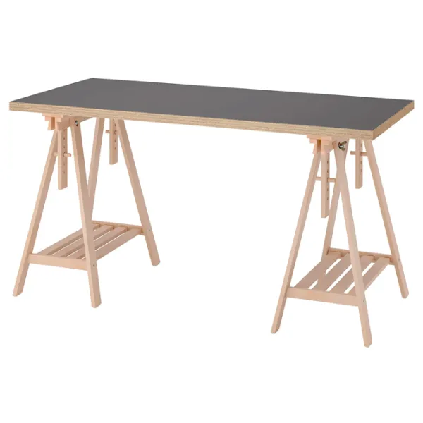 Офисный стол Ikea Lagkapten/Mittback ДСП/ Серый photo 1