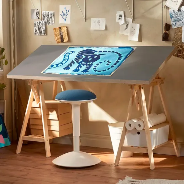 Офисный стол Ikea Lagkapten/Mittback ДСП/ Серый photo 4