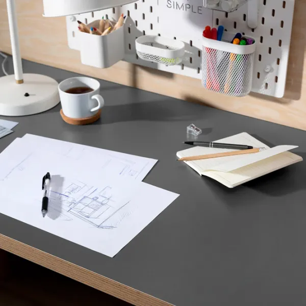 Офисный стол Ikea Lagkapten/Mittback ДСП/ Серый photo 5
