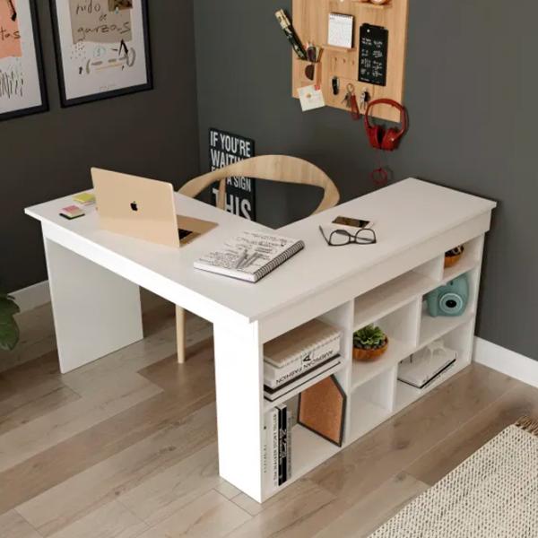 Masă de birou Trendy CT5-W Lemn/ White photo 2