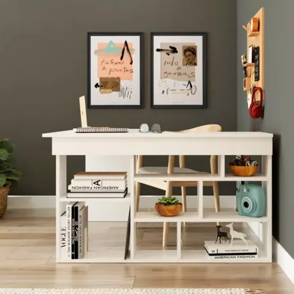 Masă de birou Trendy CT5-W Lemn/ White photo 4