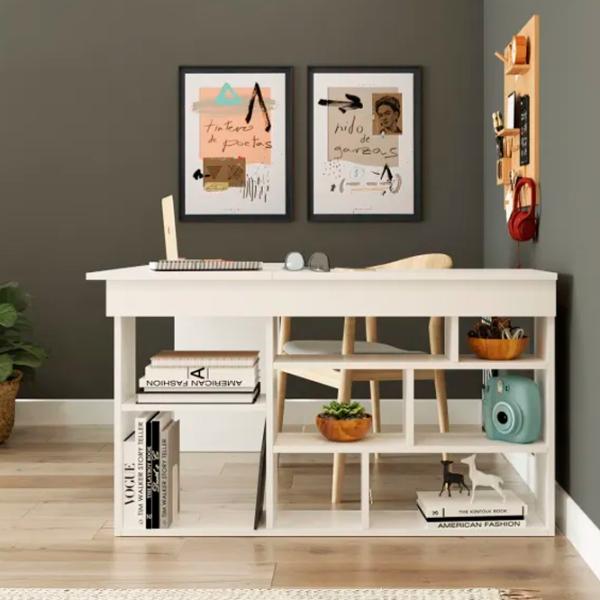 Masă de birou Trendy CT5-W Lemn/ White photo 4