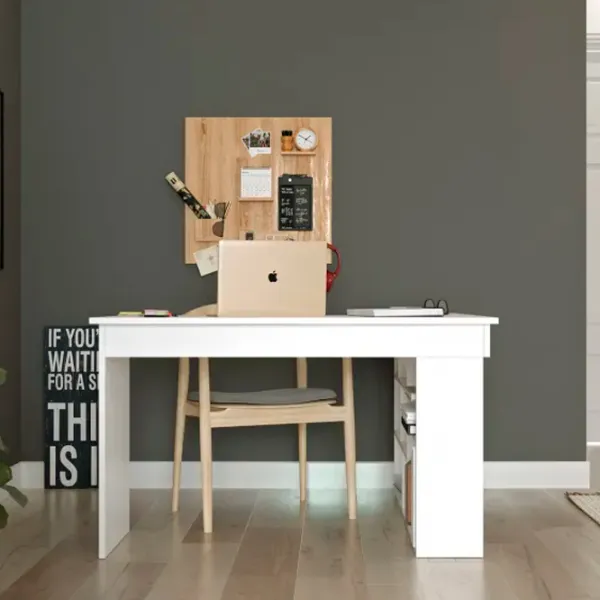 Masă de birou Trendy CT5-W Lemn/ White photo 5